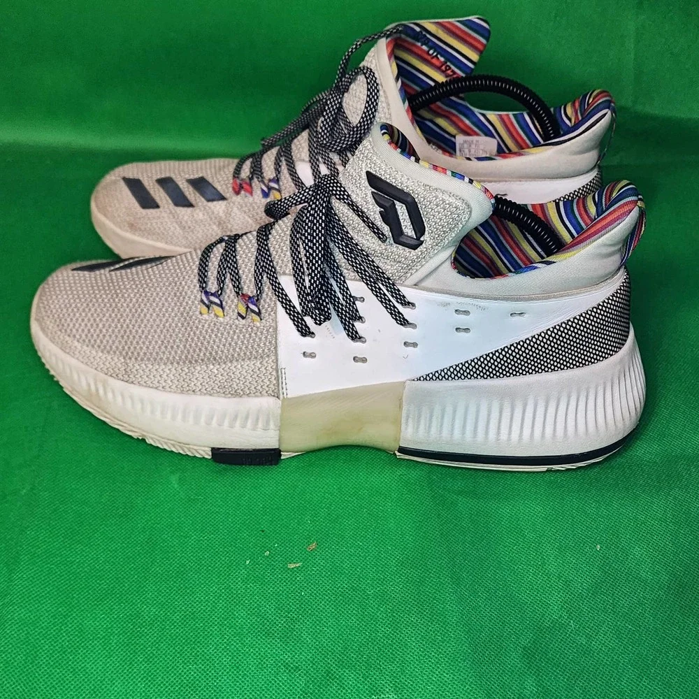 Adidas D Lillard 3‎ Arthur Ashe BHM Men's Size 9.5